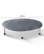 Housse de protection pour trampoline grise - D.305 cm